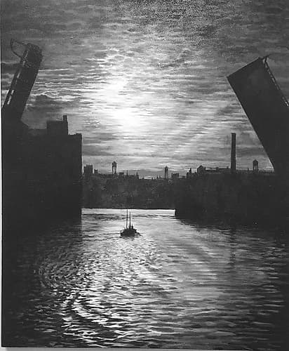 Sunset Bridge Coastal Print